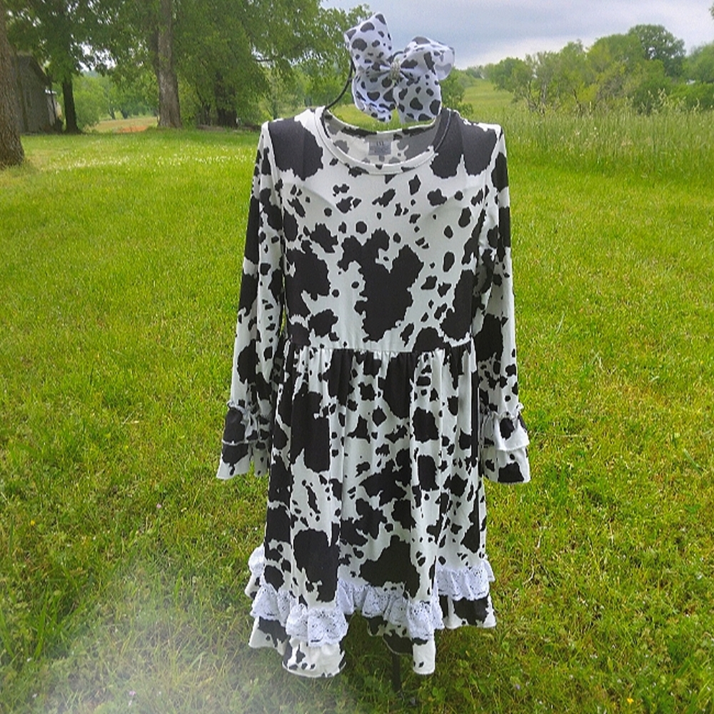 Dairy Cattle Print Dress